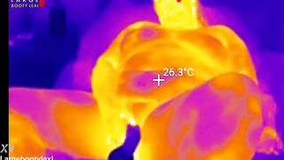 1st BBC Sex Machine Screw: Oiled Up big beautiful woman Cums Hard on Your Giant Penis, 15 Min Ride and Cum Countdown, POV Thermal (4K Landscape)