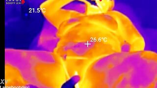 1st BBC Sex Machine Screw: Oiled Up big beautiful woman Cums Hard on Your Giant Penis, 15 Min Ride and Cum Countdown, POV Thermal (4K Landscape)