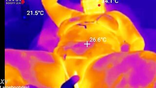 1st BBC Sex Machine Screw: Oiled Up big beautiful woman Cums Hard on Your Giant Penis, 15 Min Ride and Cum Countdown, POV Thermal (4K Landscape)