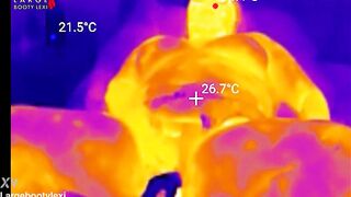 1st BBC Sex Machine Screw: Oiled Up big beautiful woman Cums Hard on Your Giant Penis, 15 Min Ride and Cum Countdown, POV Thermal (4K Landscape)