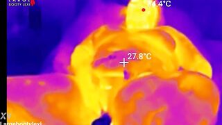1st BBC Sex Machine Screw: Oiled Up big beautiful woman Cums Hard on Your Giant Penis, 15 Min Ride and Cum Countdown, POV Thermal (4K Landscape)
