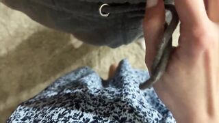 Real Roommate, let me rub her twat, Hawt cum in pants