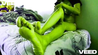 THAT BABE HULKS PARODY GIVE ORAL-JOB TO THE HULK
