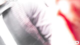 PUBLIC PAIR OUTSIDE CAUGHT COSPLAY CAMERAMAN EBONY SUIT