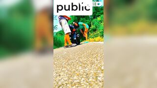 PUBLIC SOLO FEMALE PARK BIKER FEMALE JAMAICA ISLAND ANGELS