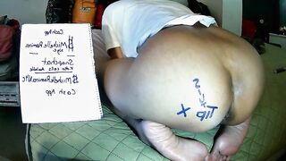 BLACK LARGE BUTT TATTOO BBL DOES BBC ON WEB CAMERA