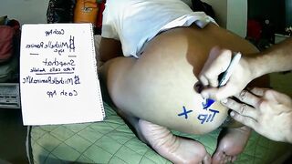 BLACK LARGE BUTT TATTOO BBL DOES BBC ON WEB CAMERA