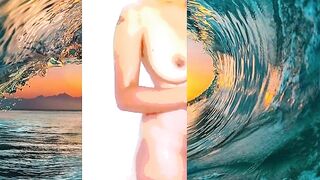 GLAMOROUS HAWAII FEMALE SHOWERS IN WATER