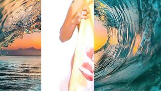 GLAMOROUS HAWAII FEMALE SHOWERS IN WATER