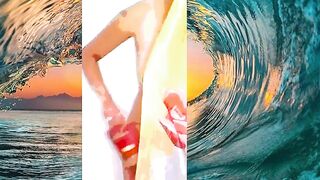 GLAMOROUS HAWAII FEMALE SHOWERS IN WATER