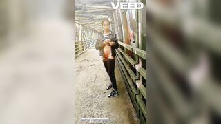 RECENT YORK TOWN OUTSIDE PUBLIC SOLO FEMALE COSPLAY WALKING UNDRESSED