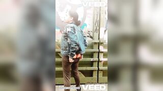 RECENT YORK TOWN OUTSIDE PUBLIC SOLO FEMALE COSPLAY WALKING UNDRESSED