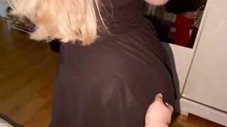 Christmas Gift from a Golden-haired - Hawt Fellatio and Sex with Facial Cum Swallowing POV