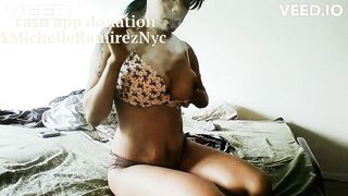 SUCKING A REAL 10 INCH LARGE EBONY KNOB FATCOCK SUCK AND GULP