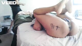 VERY CONSTRICTED SNATCH GAPES DRILLED BY 12 INCH LARGE PENIS REAL