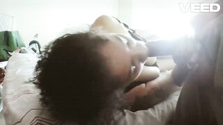 SUPER LARGE BROWN KNOB GETS A ORAL JOB-SEX GULP GAGGING