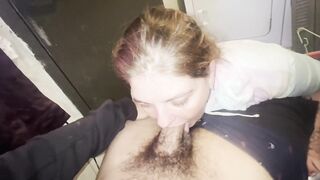 Bitch wasn't feeling to well so I nut on her face