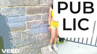 SOLO FEMALE PUBLIC PORNSTAR OUTSIDE BARE EXOTIC COSPLAY YELLOW AND GOLD BLACK