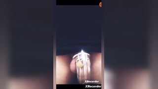 24/7 Caged cuck (mastix's say u can comment permission to cum if u're female...please!!!