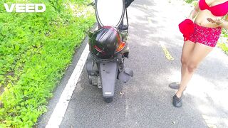 PARODY LITTLE REDD RIDING HOOD IN THE JUNGLE WOODS PUBLIC OUTSIDE COS REALITY REACTION MOVIE SCENE NEEDED