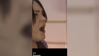 SH cumkiss and pegging russian style