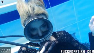 Hot slim golden-haired skinny body costume pool Recent scene w50
