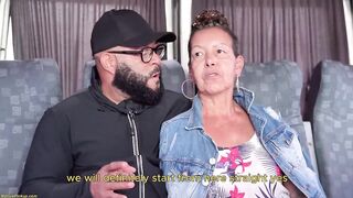 Black Granny Butt Banged in Driving Van