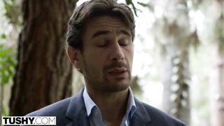 TUSHY my girlfriend Megan Rain gets drilled in the butt by the neighbour