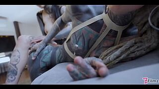 Burlesque Tattooed Minxs Large Bazookas Belt-on Screw