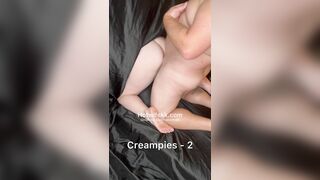 Boyfriend gets sloppy thirds at homemade female gloryhole