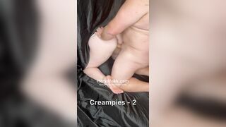 Boyfriend gets sloppy thirds at homemade female gloryhole