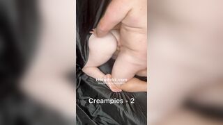 Boyfriend gets sloppy thirds at homemade female gloryhole