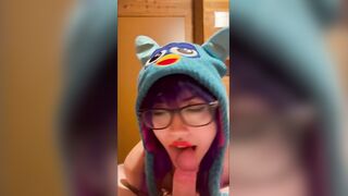 giving head & getting screwed in my furby hat ;three