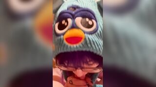 giving head & getting screwed in my furby hat ;three