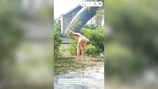 PUBLIC SOLO FEMALE CAUGHT OUTSIDE STRIPPED BUTT TITTIES CHARMING BLACK LAKE WATER
