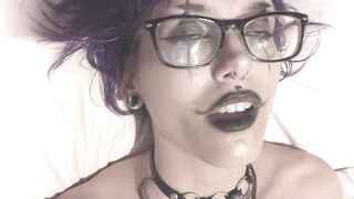 fiancé cums inside my snatch + making myself cum with my dildo