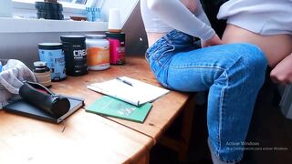 Home sex, I filmed my large-bootied neighbour giving head and getting banged in my room, coming on my shlong whilst riding her dong. Colombian. POV, Lalin girl