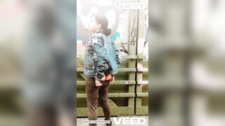 PUBLIC OUTSIDE SOLO FEMALE BIKE TRAIL NYC CAUGHT