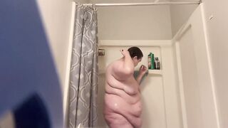 Wicked overweight whore showers