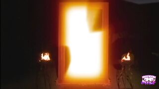 A Stylish Blond with Large Boobs Lures Her Lover to Get Down on Her