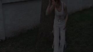 Blond Chick Piddles Wild Closeup