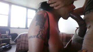 REAL CUCKOLD WIFE GLAD TO GIVE ORAL JOB TO LARGE WANG MALESTRIPPER CUMS ON MELONS