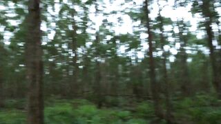 Making him cum a lot in a forest at night