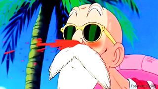 Slaver Roshi has sex with Krillin's wife
