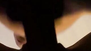 Her vagina sucks my weenie so worthy