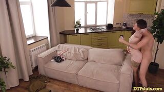 DTFsluts - Russian wench Hawt Pearl bangs her boyfriend