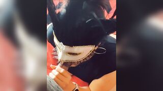 Wife Accepts Oral with Mask
