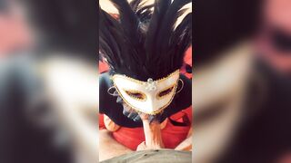 Wife Accepts Oral with Mask