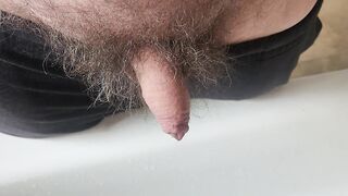 Pissing and showering