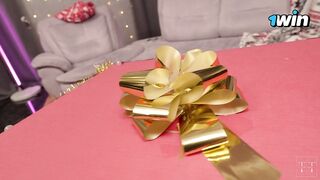 This Oriental bitch will remember this Christmas for the rest of her life